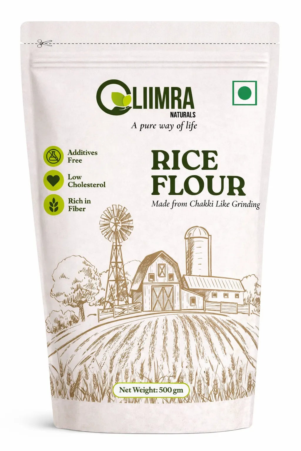 Liimra Naturals - Rice Flour (Chakki Ground)